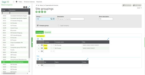 out-of-the-box consolidation in Sage Enterprise Management (Sage X3)