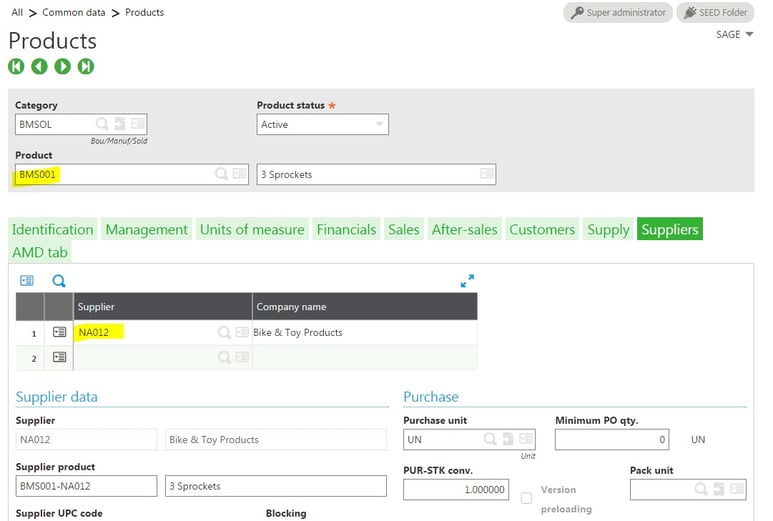 setting up intercompany transactions in Sage Enterprise Management (Sage X3)