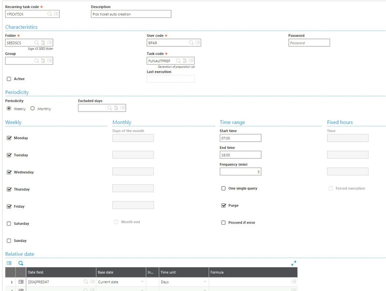 automating shipping in Sage Enterprise Management (Sage X3)