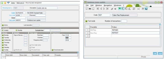 mass update in Sage Enterprise Management (Sage X3)