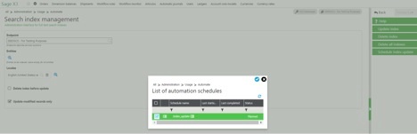 search index management in Sage Enterprise Management (Sage X3)