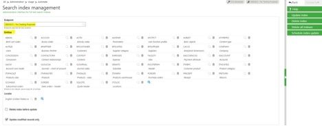 search index management in Sage Enterprise Management (Sage X3) search index management in Sage Enterprise Management (Sage X3)