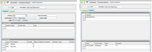 mass update in Sage Enterprise Management (Sage X3) mass update in Sage Enterprise Management (Sage X3)
