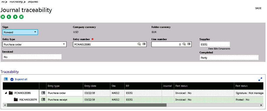 Journal Traceability