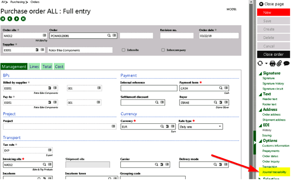 Purchase Order All - Management