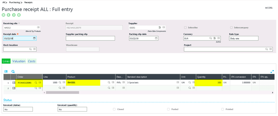 How to Set Up Purchase Order Suggestions in Sage X3