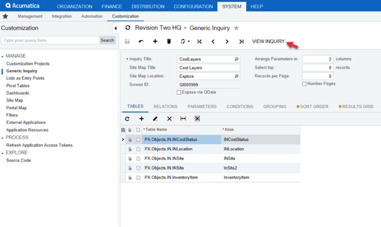 How to Import a Custom Generic Inquiry (GI) in Acumatica