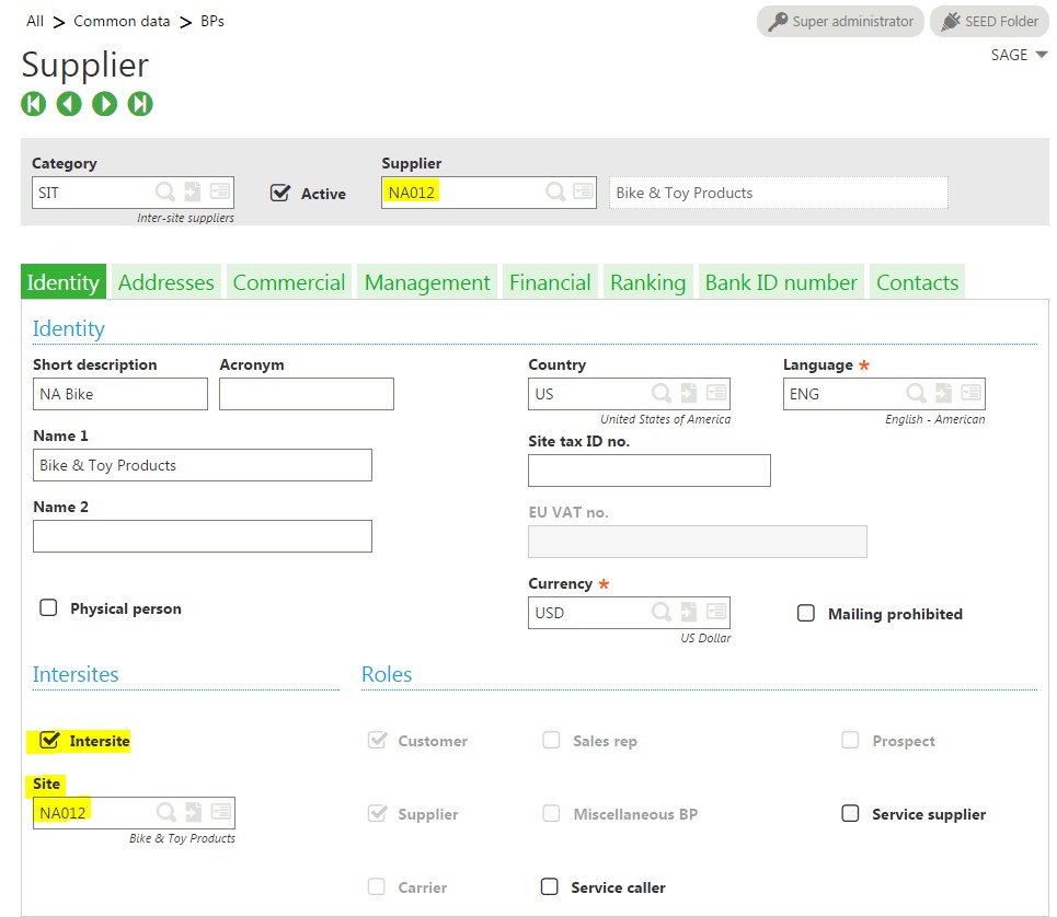 Setting Up Intercompany Transactions in Sage Enterprise Management (Sage X3)