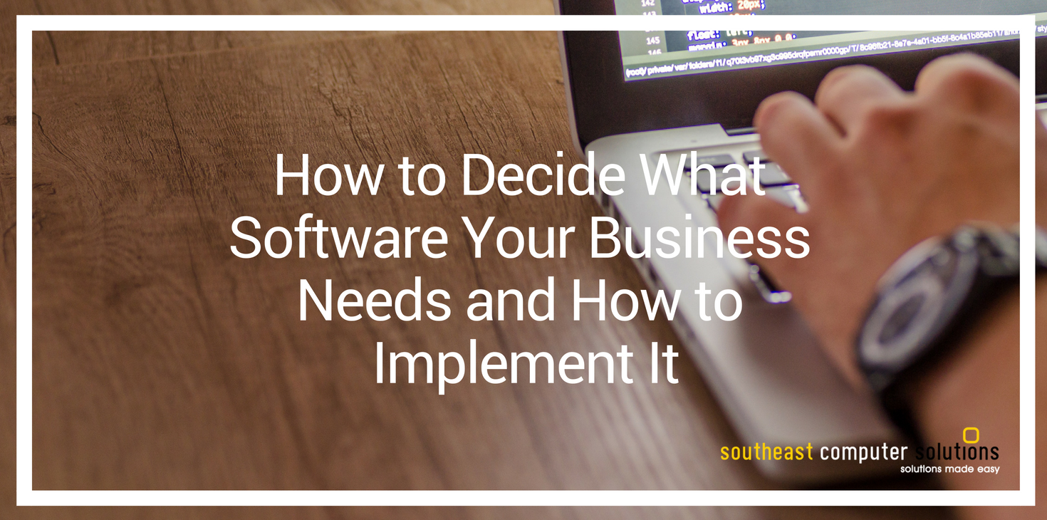 How to Decide What Software Your Business Needs and How to Implement It